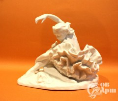 Скульптура Г.С.Уланова в концертном номере "Умираюий лебедь"